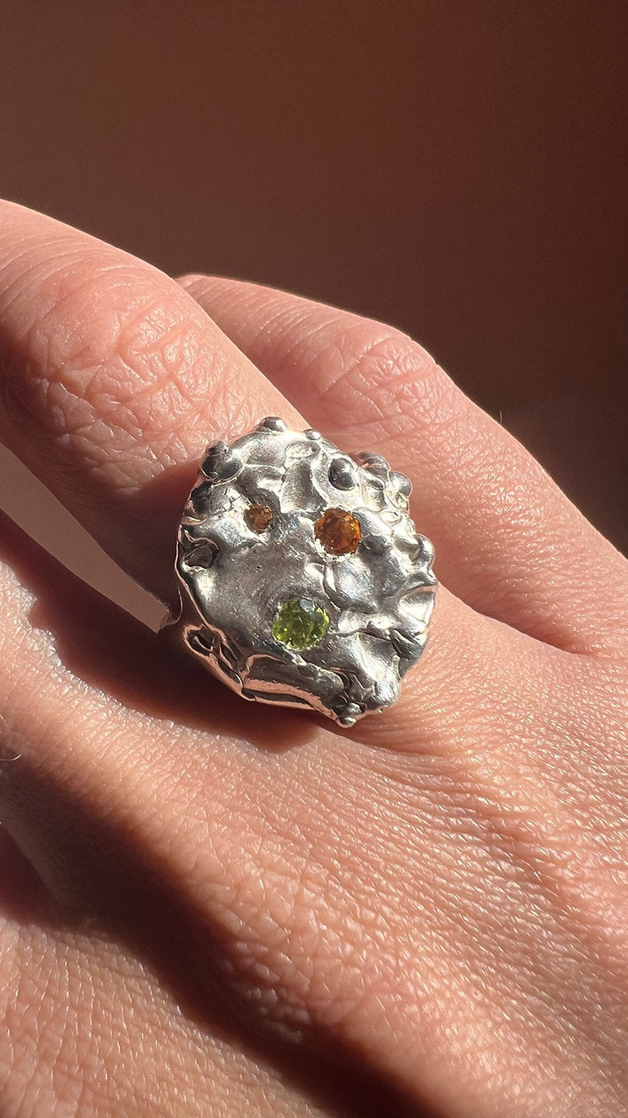 ANILLO SELLO MARESÍA PIEDRAS