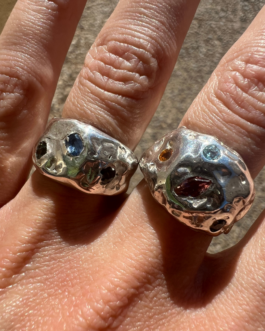 ANILLO DUNA CON PIEDRAS PEQUEÑO