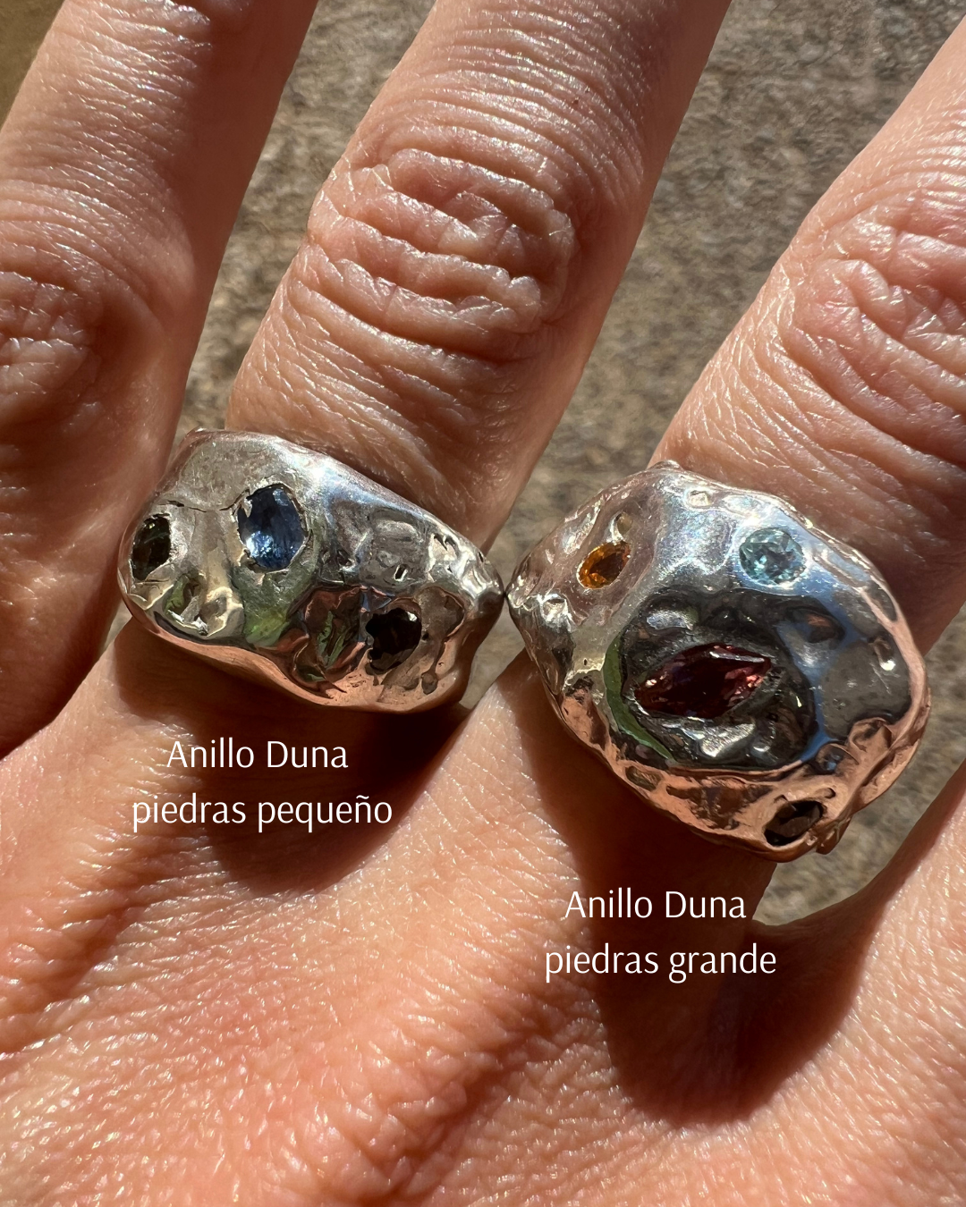 ANILLO DUNA CON PIEDRAS PEQUEÑO